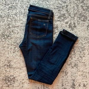 Rag & Bone High Rise Skinny - Medium Indigo
